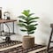 Vintiquewise Wooden Stump Tree Branch with Bark Succulent Planter Pot Flower Shelf QI003849 - alternate 4